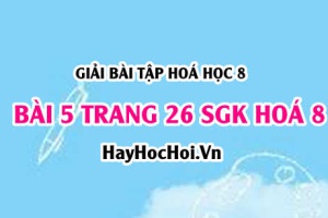 Giải bài 5 trang 26 SGK Hoá 8: Đơn chất, hợp chất - phân tử khái niệm và đặc điểm cấu tạo
